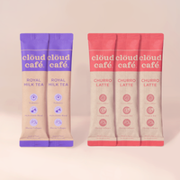 2 Royal Milk Tea Sachets, 3 Churro Latte Sachets