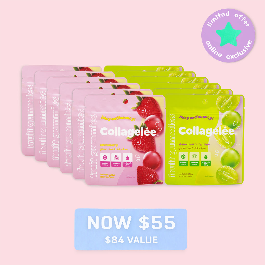 Collagelée bundle graphic with updated prices