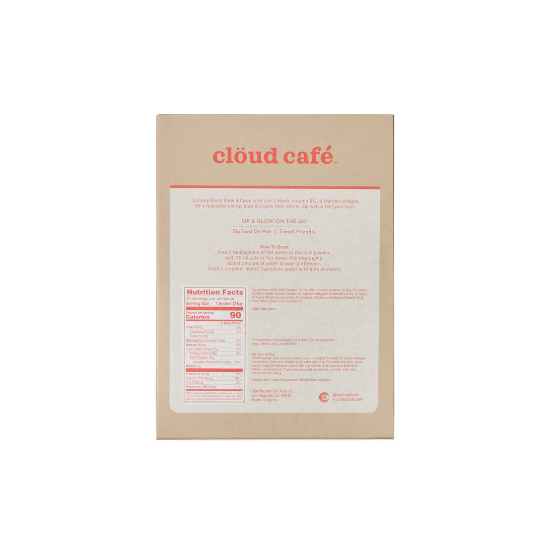 Churro Latte Nutrition Facts