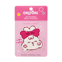 Retail packaging front-facing of 3D Plushie Deco Sticker