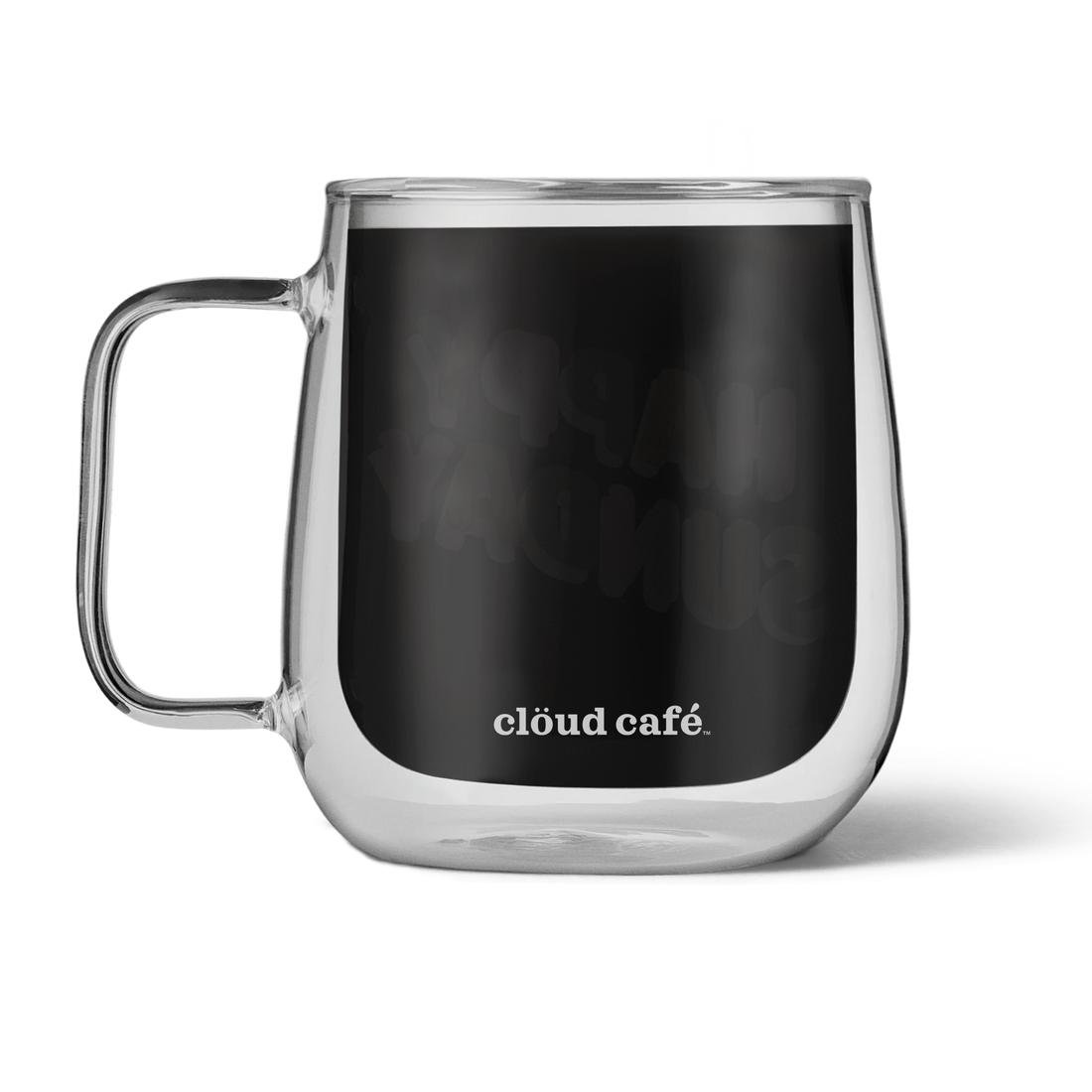 Clear mug with cold brew and &