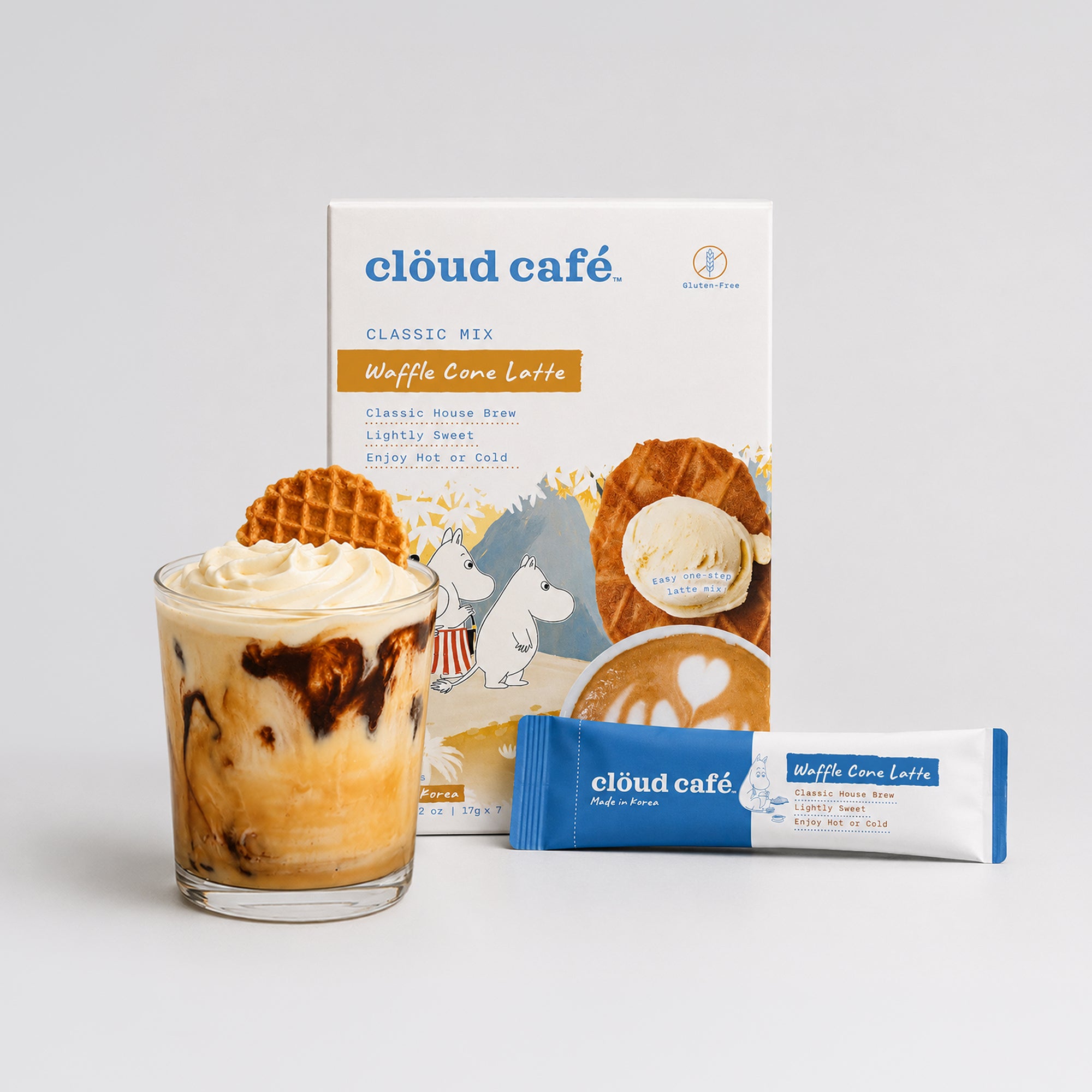 その他 Cafe Music de Cotton Cloud Moomin Waffle Cone Latte – Clöud Café