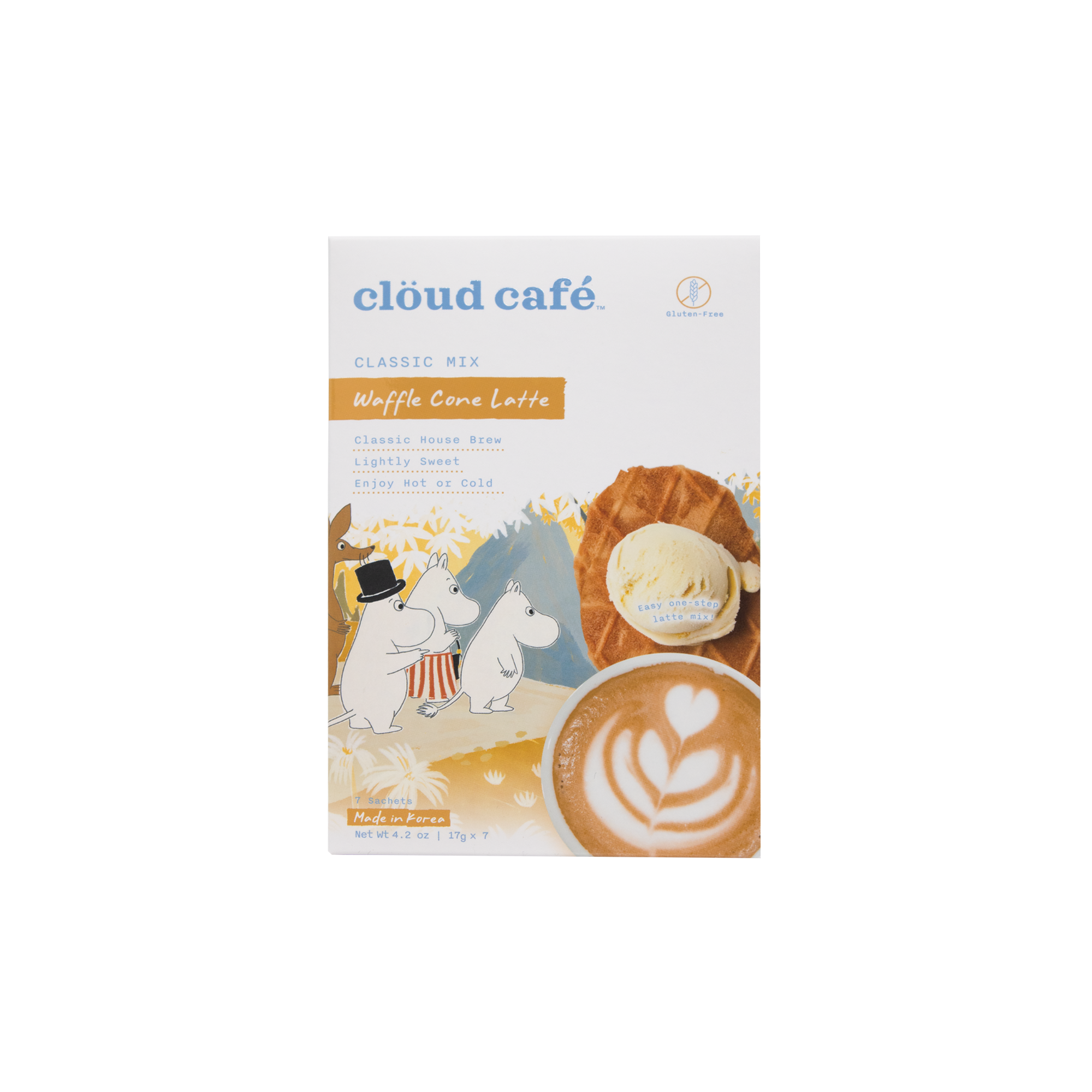 Moomin Waffle Cone Latte – Clöud Café