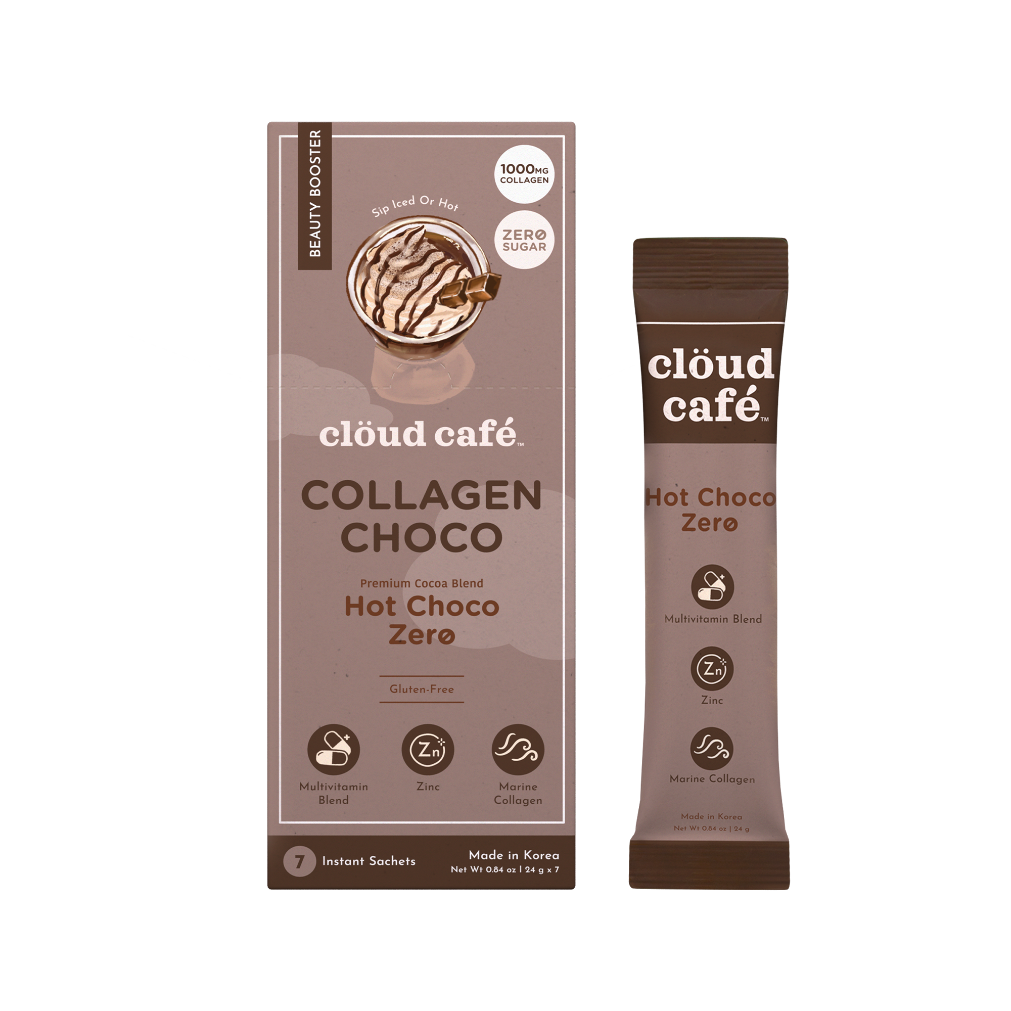 Hot Choco Zero 7 Pack (Collagen-Infused) – Clöud Café