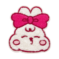 Front view of 3D Plushie Deco sticker Oakhee - a bunny character
