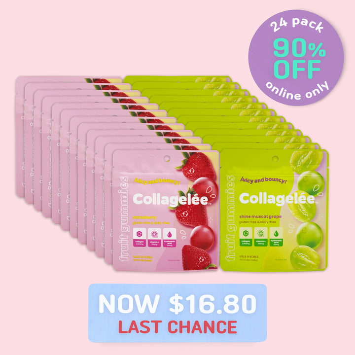 24 pack of Collagelee, including 12 of each flavor. Last chance!