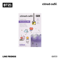 cloud café BT21 Taro Cream Milk packaging on a white background