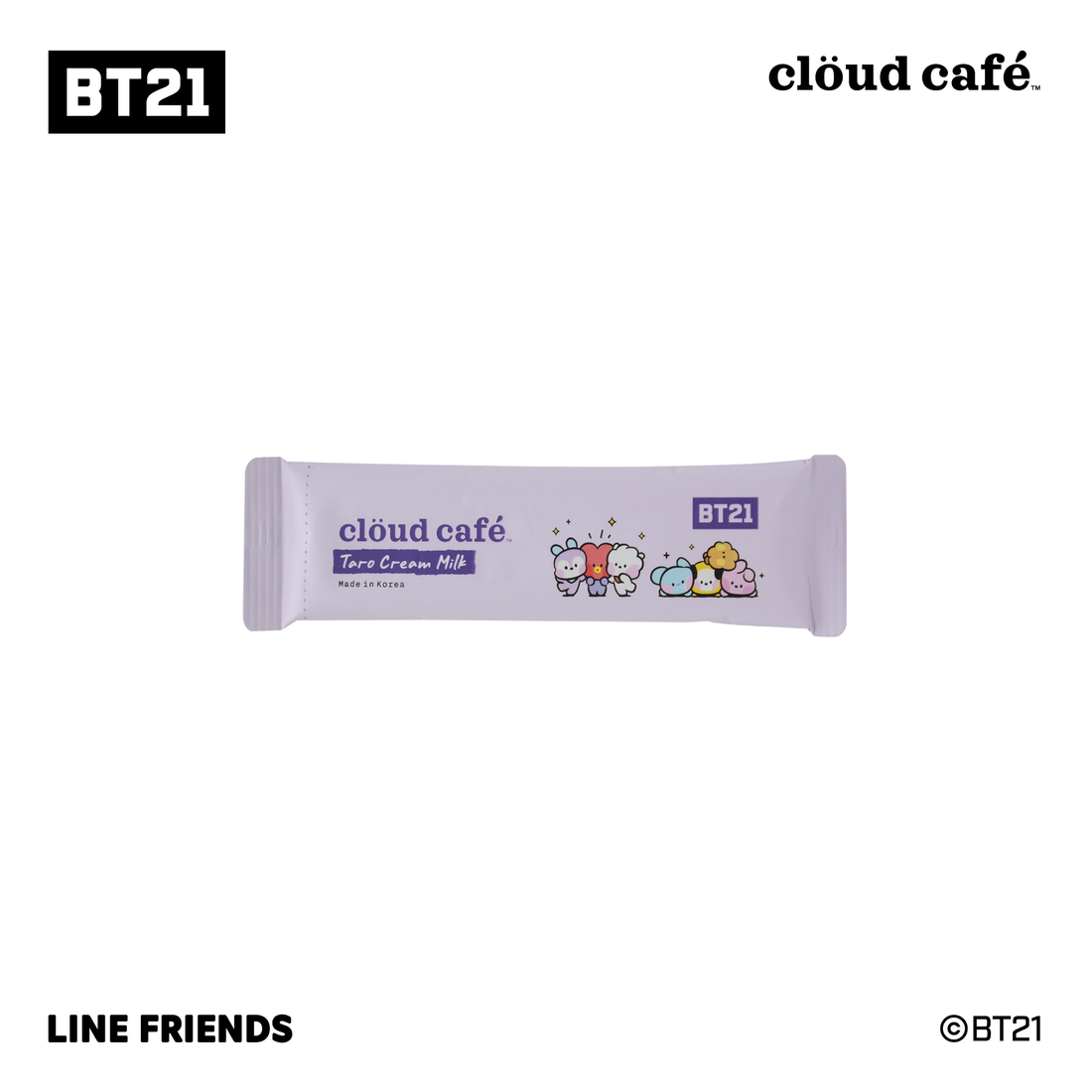 Clöud Café meets BT21 Taro Cream Milk