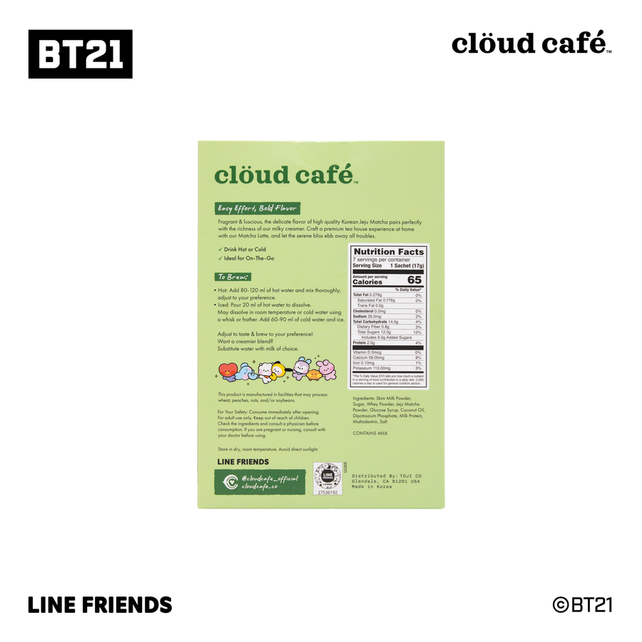 Clöud Café meets BT21 Matcha Latte