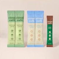 2 Matcha Latte Sachets, 2 Vanilla Latte Sachets, and 1 Cold Brew Sachet. 