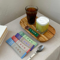 1 sachet of each flavor: Cold Brew, Matcha Latte, Vanilla Latte, Royal Milk Tea, Churro Latte