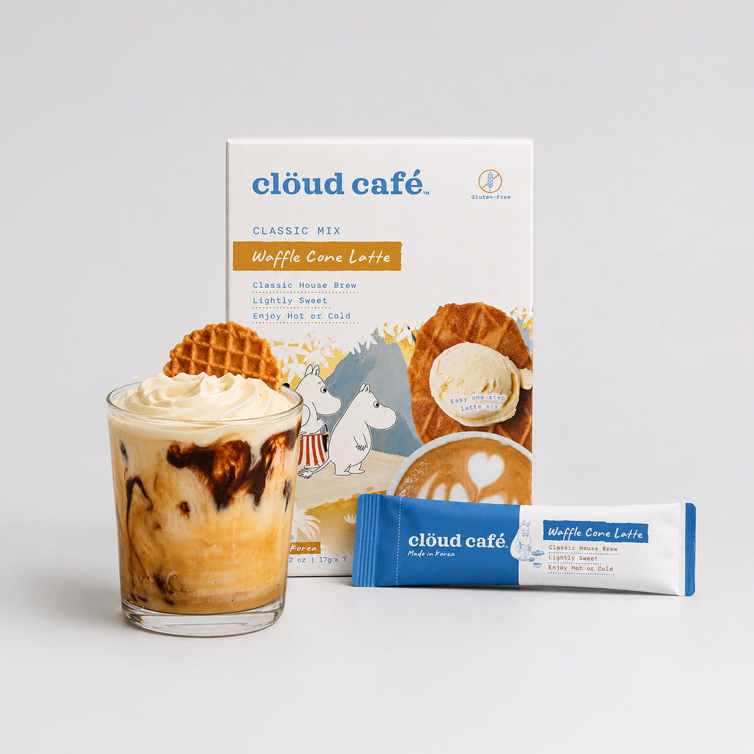 Moomin Waffle Cone Latte – Clöud Café