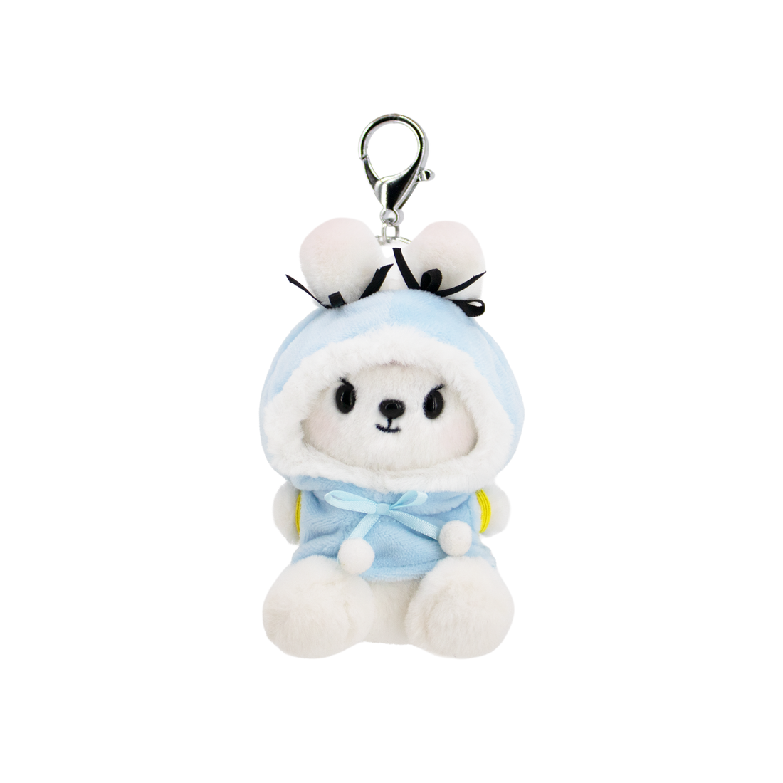 Plush Bunny Keychain – Oakhee Snowbunnie Front