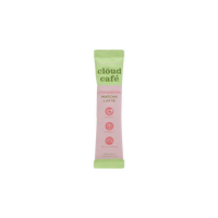 Cloud Cafe Strawberry Matcha Latte sachet on a white background