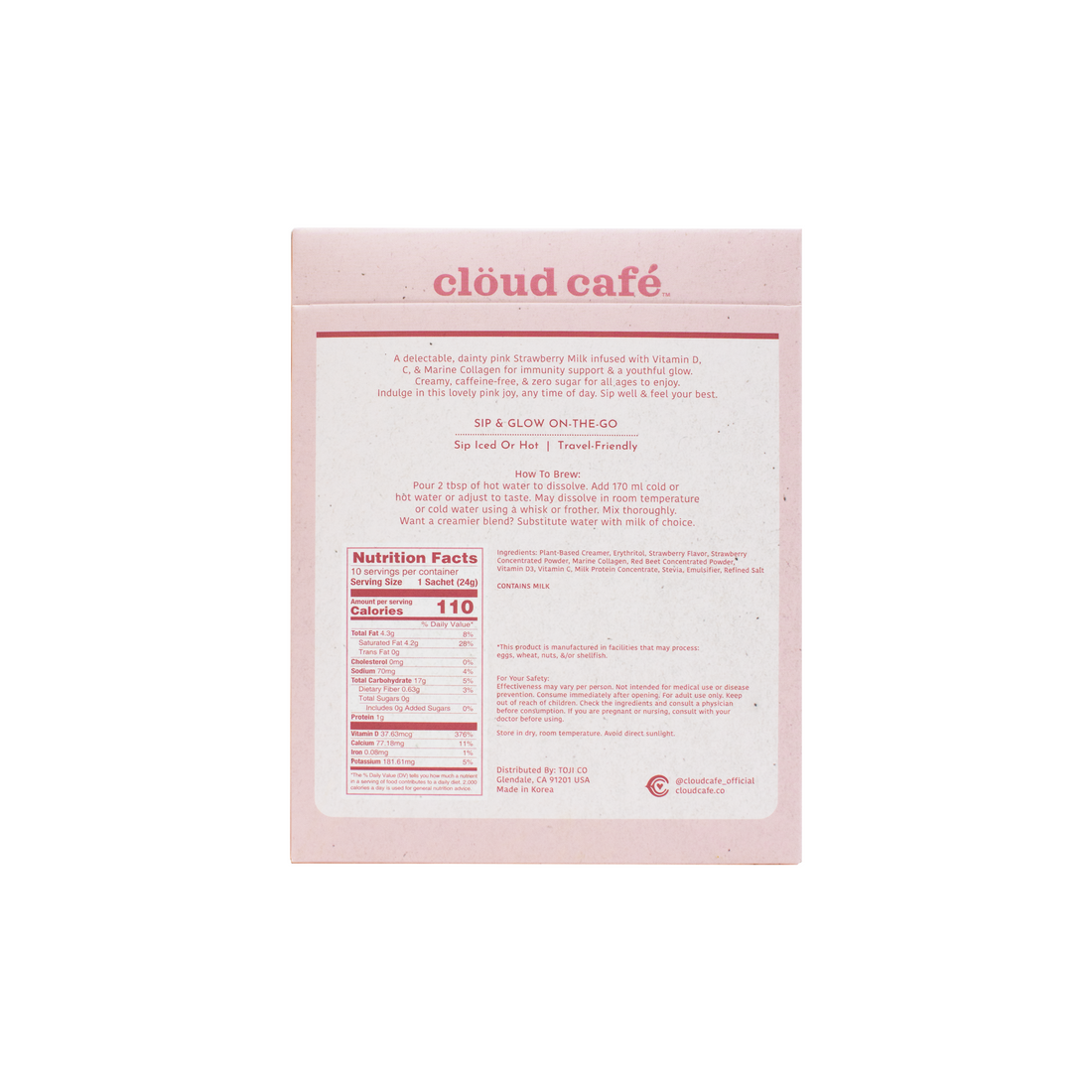 Strawberry Milk Zero (Collagen-Infused)