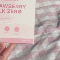 video preparation of clöud café strawberry milk zero